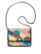 Anne Klein Multicolored Chain Flap Crossbody Bag