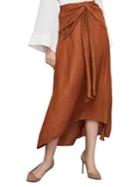 Bcbgmaxazria Twist-front Midi Skirt