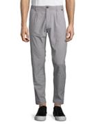 Selected Homme Cotton-blend Tapered-leg Pants