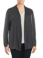 Calvin Klein Plus Open Collar Cardigan