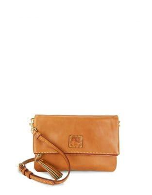 Dooney & Bourke Florentine Leather Foldover Zip Crossbody