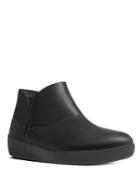 Fitflop Supermod Tm Round Toe Leather Ankle Boots