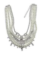 Cristabelle Faux Pearl And Crystal Multi-strand Necklace