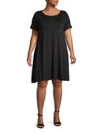 Lord And Taylor Separates Plus Short Sleeve Swing Dress