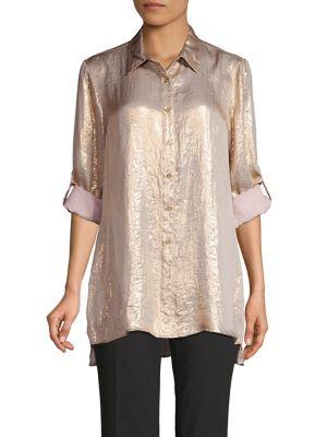 Calvin Klein Metallic Roll-tab Tunic
