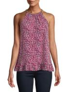 Michael Michael Kors Floral Halterneck Top