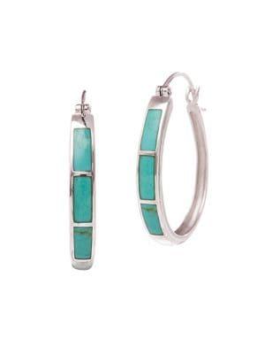 Lord & Taylor 925 Sterling Silver Hoop Earrings