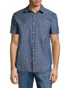 Lucky Brand Dotted Chambray Sportshirt