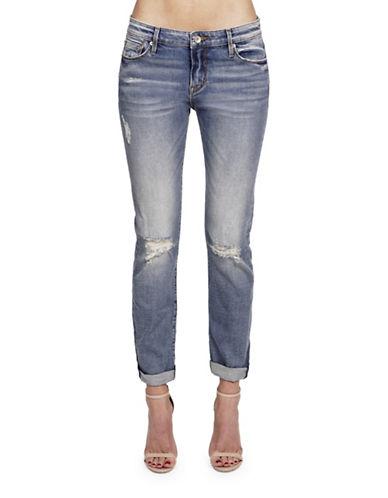 Cult Of Individuality Distressed Five-pocket Jeans