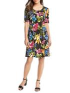 Karen Kane Botanica Print A-line Dress