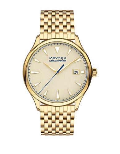 Movado Heritage Yellow Gold Ion-plated Stainless Steel Bracelet Watch