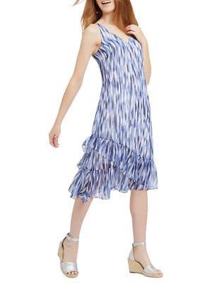 Nic+zoe Falling Petals Ruffle Dress