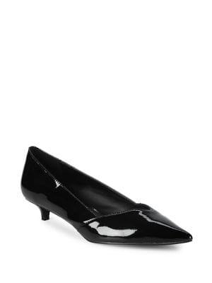 Calvin Klein Patent Leather Kitten Pumps