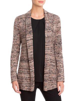 Nic+zoe Plus Marled Open Front Cardigan