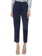 Vince Camuto Sapphire Sheen Cropped Pleated Pants