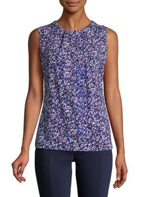 Karl Lagerfeld Paris Artful-print Tank Top