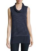 Two By Vince Camuto Sleeveless Cowlneck Top