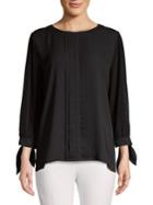 Karl Lagerfeld Paris Pleated Front Blouse