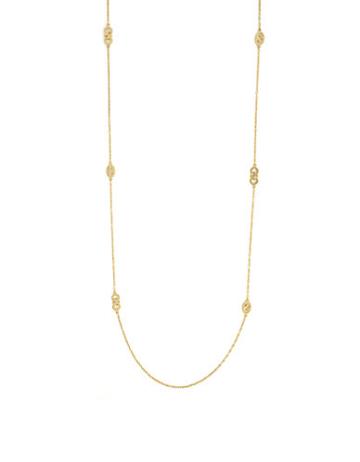 Cole Haan Signature Metal Logo Station Necklace