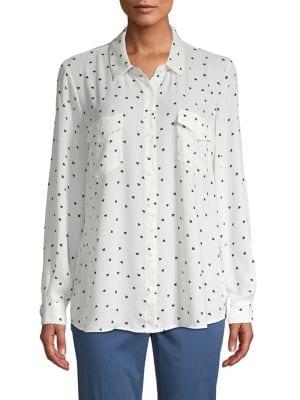 Philosophy Apparel Heart-print Button-down Shirt