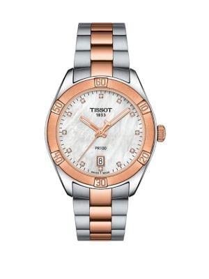 Tissot T-classic Pr 100 Sport Chic Stainless Steel Bracelet Watch