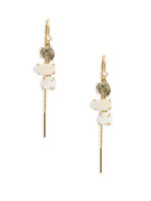Tai Opal And Stone-accented Threader Earrings
