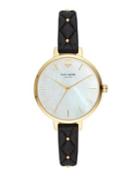 Kate Spade New York Metro Three-hand Leather Watch