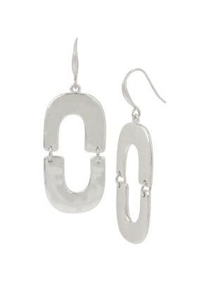 Robert Lee Morris Sculptural Open Link Drop Earrings
