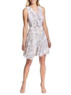 Kensie Dresses Floral Fit And Flare Dress