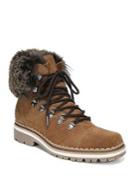 Sam Edelman Bowen Faux Fur-trim Suede Hiking Boots
