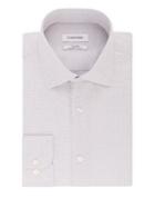 Calvin Klein Regular-fit Textured Dobby Stretch-cotton Dress Shirt