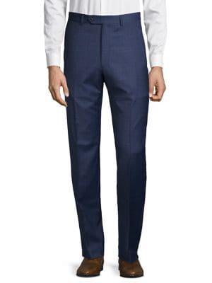 Tommy Hilfiger Windowpane Flat-front Pants