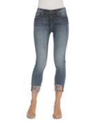 Driftwood Cropped Embroidered Jeans