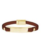 Kenneth Cole New York Leather Items Magnetic Bracelet