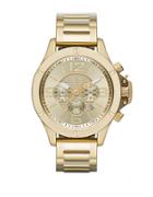 Armani Exchange Mens Goldtone Stainless Steel Chronograph Watch