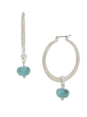 Robert Lee Morris Soho Santa Fe Crystal And Turquoise Drop Earrings