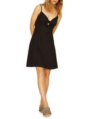 Sanctuary Take Away Linen Tie Dress