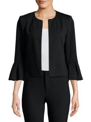 Calvin Klein Bell-sleeve Ruffled Cardigan