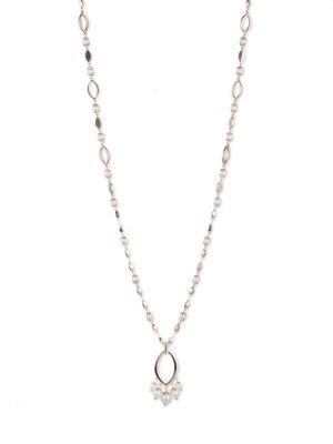 Ivanka Trump Faux Pearl And Crystal Pendant Necklace