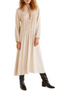 Mango Tie-front Gathered Midi Dress