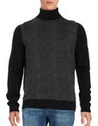Ben Sherman Patterned Turtleneck Sweater