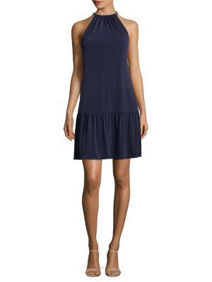 Michael Michael Kors Petite Highneck A-line Dress