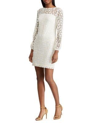 Lauren Ralph Lauren Petite Floral Lace Dress