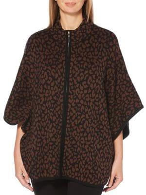 Rafaella Petite Abstract-print Cotton-blend Top