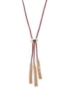 Robert Rose Fringe Accented Corded Y-necklace