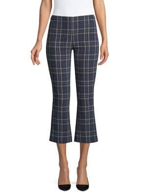 Bailey 44 Campus Plaid Cropped Bell Pants