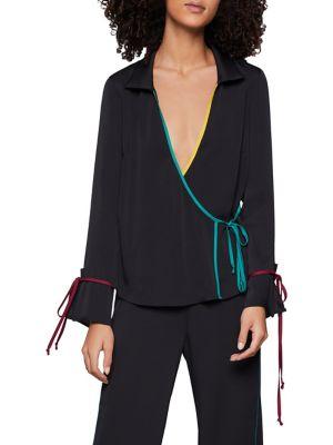 Bcbgeneration Long-sleeve Wrap Top