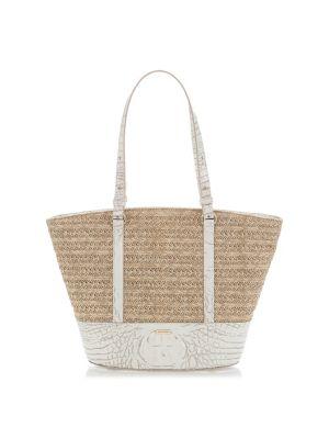 Brahmin Medium Pearl Mantle Bowie Leather Tote