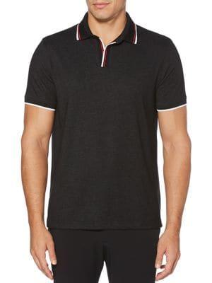 Perry Ellis Open Collar Short-sleeve Polo