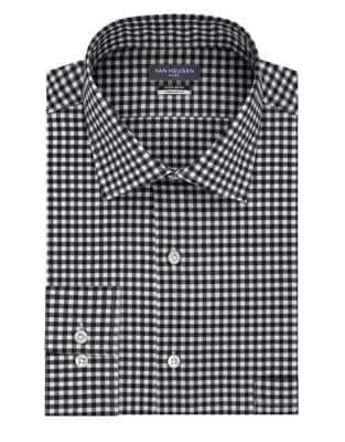 Van Heusen Tall Tek-fit Gingham Dress Shirt